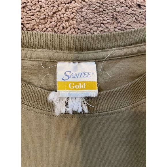 Vintage Rare Grey Wolf Nature Animal Shirt Santee L Howling - Picture 3 of 5